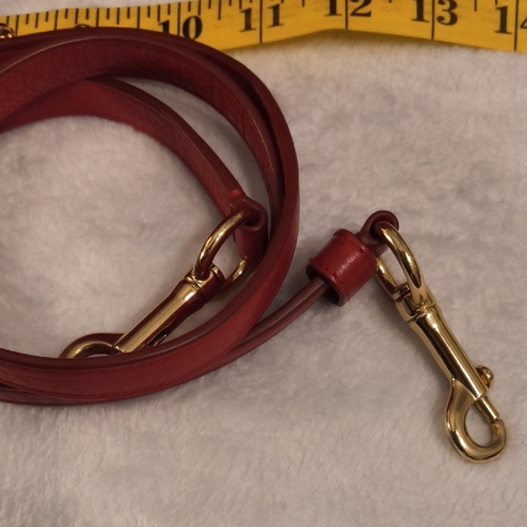 Coach Cherry Red Leather Satchel - Picture 8 of 16